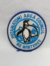Vintage Potawatomi Area Council 82 Winteree Boy Scout Embroidered Iron On Patch - £18.76 GBP