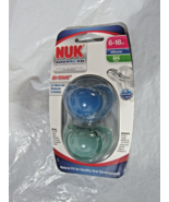 NIP NUK Advanced Orthodontic 2 silicone pacifiers w/Air Shield BPA free ... - £10.21 GBP