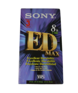 SONY ED Max T-160 8 Hour New/Sealed Blank VHS Cassette Tapes Lot of 3 - £10.36 GBP