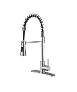 Brushed Nickel Kitchen Faucet w/ Deck Plate - $1,846.64 MXN