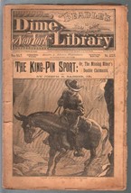 Beadle&#39;s Dime New York Library-Story Paper #957 2/24/1897-early pulp thrills-G - $54.32