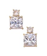 Kate Spade Flying Colors &quot;Delicate Drop&quot; Earrings Goldtone CZ New in Box - $36.05 CAD