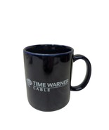 Time Warner Cable advertising coffee cup mug dark blue white logo - £12.43 GBP