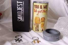 Sandjest Tumbler And Can Cooler  - To My Husband - Hot/Cold 12 oz - Puzzle key - £15.81 GBP