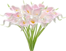 Mandy&#39;S 20 Pcs. Light Pink Artificial Calla Lily Silk Flowers 13 Point4&quot; For - £26.83 GBP