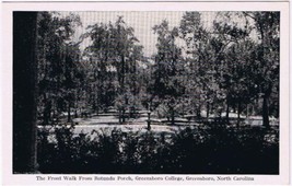 Postcard Front Walk From Rotunda Porch Greensboro College North Carolina - $3.95