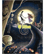 The Nightmare Before Christmas JACK SALLY WEDDING Above Moon Cross Stitc... - £3.95 GBP