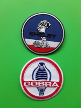 AC COBRA SHELBY SUPERCAR CLASSIC CAR EMBROIDERED PATCHES  x 2 - $7.25