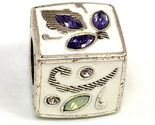 Brighton Tapestry Taj Cube Bead, Purple, JC0743, New - $18.99