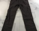 Prana Cargo Pants Womens Medium Gray Lightweight Lower Leg Snap Up Strai... - $20.32