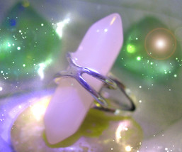 Haunted Ring 100X Cast Pink Light Strength Confidence Protect Magick Witch - £70.95 GBP