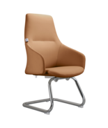 Celeste Series Office Guest Chair In Acorn Brown Leather - $814.38