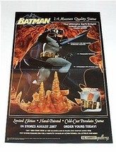 2007 DC Direct 17x11 inch Batman Museum Quality statue comic shop promo POSTER - £17.71 GBP