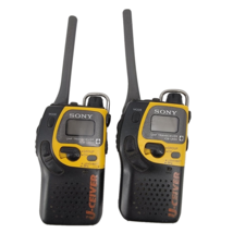 Sony U-Ceiver ICB-U655 UHF Transceiver Pair Walkie Talkie 2 Way Radio Yellow - $59.35