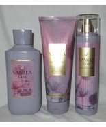 Bath &amp; Body Works Body Wash Cream Fragrance Mist Set Lot of 3 VANILLA EASE - $995.92 MXN