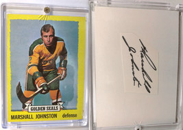 Marshall Johnston Seals Vintage Paper Cut Card + Autograph  - £7.18 GBP