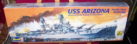 u s s arizona/  pacific fleet battleship/ model kit  {by revell - £27.69 GBP