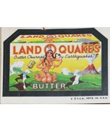  1974/ 6th S TOPPS WACKY sticker Land O Quakes Butter Churned by Earthqu... - $35.76 MXN