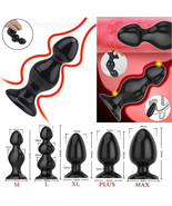 Large Anal Beads Monster Big Jumbo Butt Plug Dildo Suction Cup Sex Toy W... - £8.50 GBP