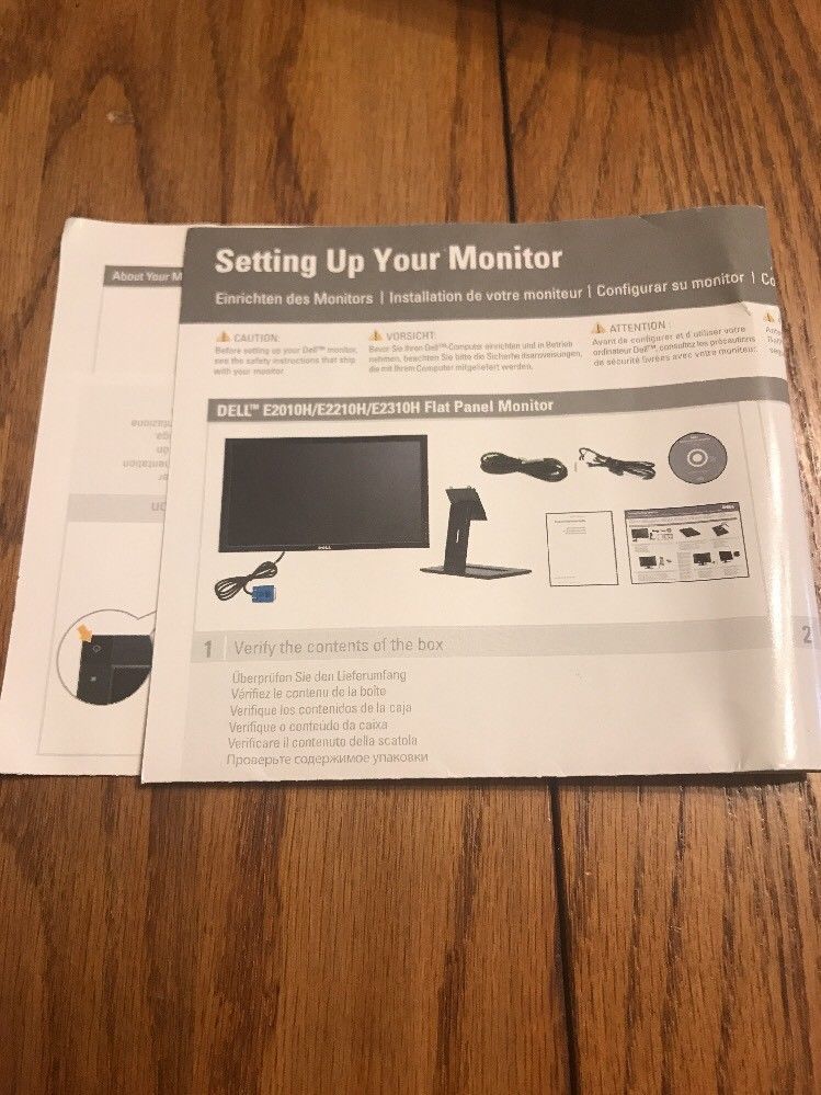 Setting Up Your Monitor Instruction Manual Only Ships N 24h - $2.95