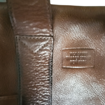 Jack Spade Men's Adjustable Strap Leather Briefcase Laptop Bag Brown Pre... image 5