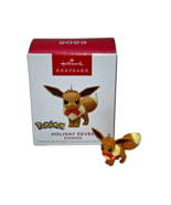 Hallmark Keepsake Holiday Eevee Pokemon Minature 1&quot; Christmas Ornament - £10.95 GBP