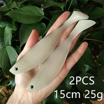 Sy 25cm/71.5g 15cm/25g Deep Sea Big T Tail Fish Plastic Soft Fishing Lure  Bait  - £54.19 GBP