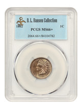 1862 1C PCGS MS66+ ex: D.L. Hansen - $3,880.49