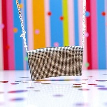 AMBER SCEATS Stella Crystal Bling Bag, Evening Purse With Strap NWT, Ret... - $54.44