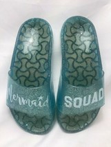 Capelli Mermaid Squad Aqua Green Flip Flops Sandals Girl Size 3-4 _Used - £10.19 GBP