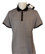 Matinique Burlan Black and White Diamond Polo Shirt, Men&#39;s Size XL, NWT - £18.47 GBP