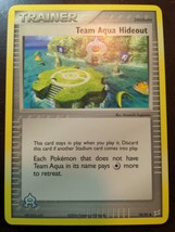 Team Aqua Hideout 78/95 EX Team Magma vs. Team Aqua Pokemon Trading Card NM - $2.85