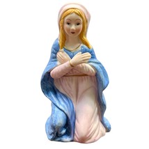 Mother Mary Christmas Nativity Figurine Vintage Bisque Porcelain Replace... - $21.89