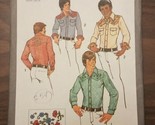 Vintage Simplicity 9746 Teen WESTERN SHIRT Sewing Pattern Size 18 &amp; 20 U... - $8.87