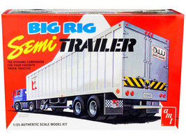 Skill 3 Model Kit Big Rig Semi Trailer w 2 Pallets 2-In-1 Kit 1/25 Scale Model A - £47.39 GBP