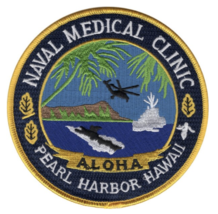 4.5&quot; Navy Naval Medical Clinic Pearl Harbor Embroidered Patch - £23.12 GBP
