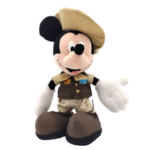 Disney Mickey Mouse Safari Outfit Costume Plush Applause 13&quot; Makes Sounds Works - £11.67 GBP