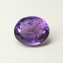 9.5Ct Natural Amethyst (Katella) Oval Faceted Purple Gemstone - £11.85 GBP