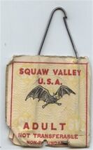 Squaw Valley USA California Adult Ski Lift Ticket 1970's - $47.52