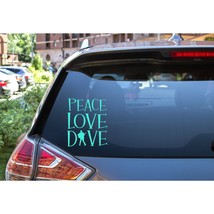 Peace Love Dave | Dave Matthews Band DMB Vinyl Decal Sticker Car Window Laptop T - £4.99 GBP