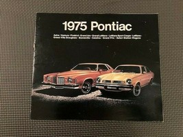 1975 Pontiac Brochure Bonnevilel,Catalina,Grand Prix,Safari,Grand Am,Fir... - $7.07