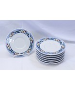 Oneida Snow Valley Saucers 6-1/4&quot; Christmas Lot of 8  Xmas - €16,08 EUR