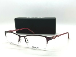 Authentic Flexon Grable 604 Satin Burgundy Eyeglasses Frame 51-18-135mm Titanium - £38.65 GBP