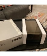 Covered Card File with Index Tabs and Blank Cards reflection - $319.57 MXN