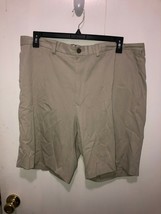 Tommy Bahama 100% Silk Khaki Beige Shorts Men&#39;s SZ 38 Inseam 9&quot; - $19.79