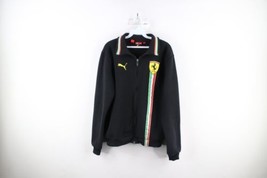 Puma Scuderia Ferrari Mens Small Spell Out Racing Ribbed Knit Full Zip Jacket - £58.36 GBP