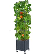 Raised Garden Bed Planter Box With Trellis, 56.7 Tomato Planters For Cli... - £36.56 GBP