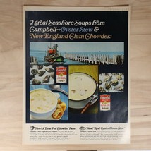 Vtg Campbells Oyster Stew Smith Corona Typewritter Full Page Ad from 1967 - $13.37