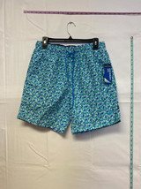 MSRP $70 Nautica Men&#39;s Shell Print 8&quot; Swim Shorts Blue Size Small - £22.47 GBP