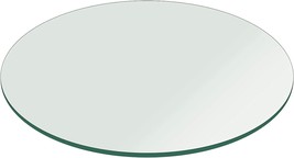 Fab Glass And Mirror Glass Table Top, 16 Inch, Clear - £80.65 GBP